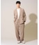 【イージーケア/洗濯機で洗える/毛玉になりにくい/ストレッチ】メッシュストレッチダブルブレストジャケット