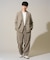 【イージーケア/洗濯機で洗える/毛玉になりにくい/ストレッチ】メッシュストレッチダブルブレストジャケット