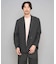 【イージーケア/洗濯機で洗える/毛玉になりにくい/ストレッチ】メッシュストレッチダブルブレストジャケット