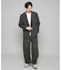 【イージーケア/洗濯機で洗える/毛玉になりにくい/ストレッチ】メッシュストレッチダブルブレストジャケット