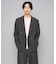 【イージーケア/洗濯機で洗える/毛玉になりにくい/ストレッチ】メッシュストレッチダブルブレストジャケット