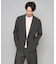 【イージーケア/洗濯機で洗える/毛玉になりにくい/ストレッチ】メッシュストレッチダブルブレストジャケット