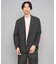 【イージーケア/洗濯機で洗える/毛玉になりにくい/ストレッチ】メッシュストレッチダブルブレストジャケット