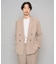 【イージーケア/洗濯機で洗える/毛玉になりにくい/ストレッチ】メッシュストレッチダブルブレストジャケット