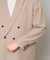【イージーケア/洗濯機で洗える/毛玉になりにくい/ストレッチ】メッシュストレッチダブルブレストジャケット
