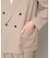 【イージーケア/洗濯機で洗える/毛玉になりにくい/ストレッチ】メッシュストレッチダブルブレストジャケット