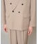 【イージーケア/洗濯機で洗える/毛玉になりにくい/ストレッチ】メッシュストレッチダブルブレストジャケット