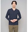 【スマート/イージーケア/洗濯機で洗える/毛玉になりにくい】アゼダブルフェイスVネックスマートTシャツ