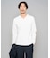 【スマート/イージーケア/洗濯機で洗える/毛玉になりにくい】アゼダブルフェイスVネックスマートTシャツ