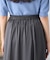 【洗える/イージーケア】シルキーサテンフレアスカート