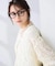 チュール刺繍レースカーディガン