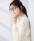チュール刺繍レースカーディガン