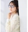 チュール刺繍レースカーディガン