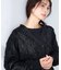 チュール刺繍レースカーディガン