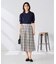 【洗える】メモリーチェックタフタスカート