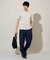 【接触冷感/UVカット/洗濯機で洗える/毛玉になりにくい】シルケットスムースクルーネックスマートＴシャツ