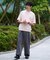 【イージーケア/洗濯機で洗える/接触冷感/毛玉になりにくい】ライトアゼ１ポイントシシュウスウェットＴ