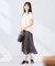 エアリーサテンフレアスカート