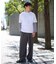 【雑誌MonoMax６月号掲載】オックスストレッチオーバーパンツ【イージーケア/洗濯機で洗える/シワになりにくい/接触冷感/ストレッチ】