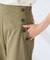 【洗える】コットンライクワイドパンツ
