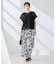 幾何レースレイヤードトップス