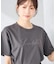 【接触冷感/UVカット/コットン100%】ロゴゆるTシャツ