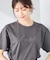 【接触冷感/UVカット/コットン100%】ロゴゆるTシャツ