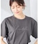 【接触冷感/UVカット/コットン100%】ロゴゆるTシャツ