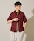 【接触冷感/洗濯機で洗える/速乾/防シワ/イージーケア/ストレッチ】ポリエステルアサハンソデシャツ