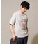 【接触冷感/洗濯機で洗える/イージーケア/毛玉になりにくい】フォトプリントワイドシルエットカットソー