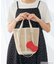 HELLO KITTY リボンポーチチャーム付きメッシュバッグ