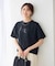 【接触冷感】クロップドロゴTシャツ