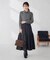 スカーフ付き チェックシャツ