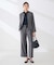 【洗える/抗ピリング/吸水速乾/ストレッチ】梳毛調 キーネックジャケット[セットアップ対応]