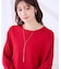 【雑誌InRed(宝島社)11月号掲載】バックパール ショート丈 ニット