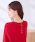【雑誌InRed(宝島社)11月号掲載】バックパール ショート丈 ニット