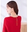 【雑誌InRed(宝島社)11月号掲載】バックパール ショート丈 ニット