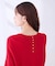 【雑誌InRed(宝島社)11月号掲載】バックパール ショート丈 ニット