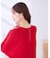 【雑誌InRed(宝島社)11月号掲載】バックパール ショート丈 ニット
