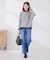 【雑誌InRed(宝島社)11月号掲載】バックパール ショート丈 ニット
