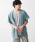 フード付き半袖カーディガン