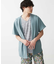 フード付き半袖カーディガン
