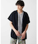 フード付き半袖カーディガン