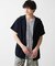 フード付き半袖カーディガン