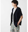 フード付き半袖カーディガン