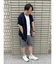 フード付き半袖カーディガン