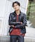 LEATHER BLOUSON
