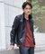 LEATHER BLOUSON