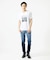 【洗える】モノクロフォトグラフィックプリントTシャツ