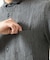 【洗える】楊柳ストライプ七分袖シャツ